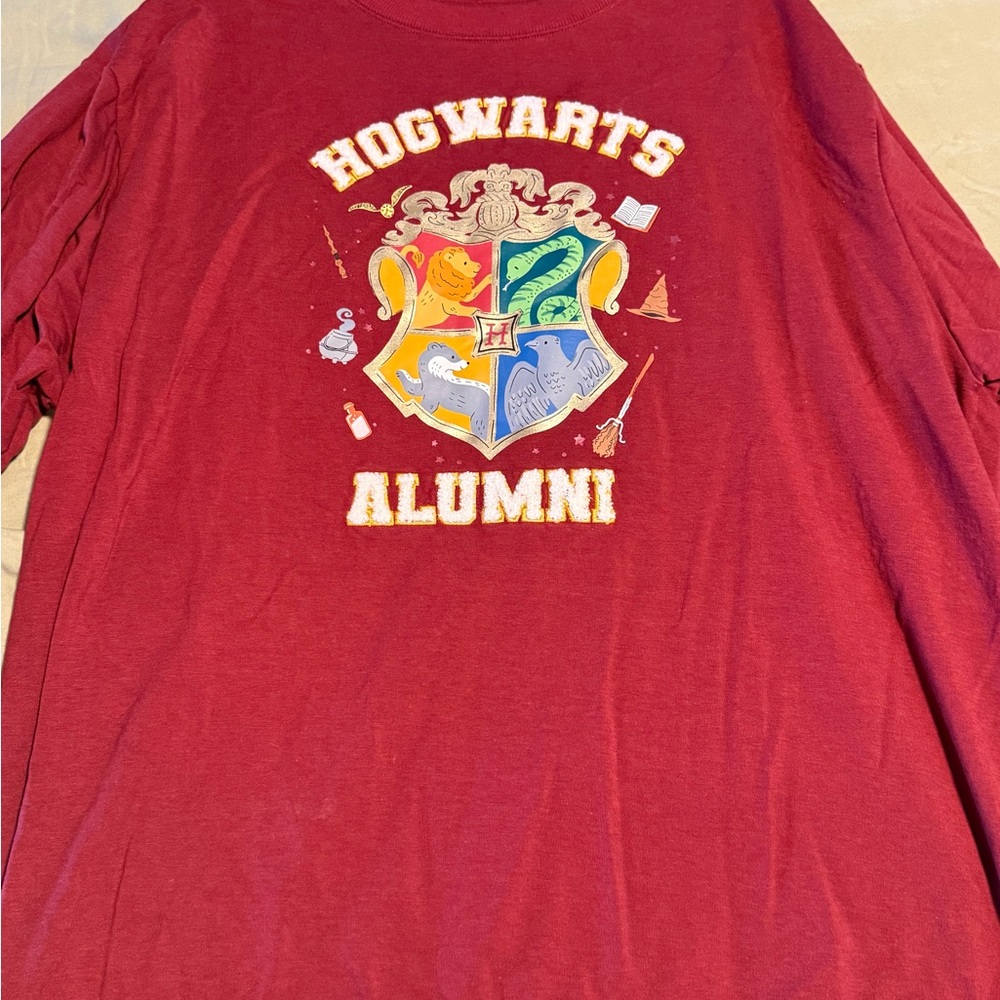 Little sleepies x Harry Potter Hogwarts Alumni Maroon sweatshirt